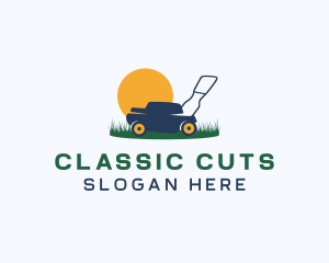 Lawncare Grass Cutting logo design