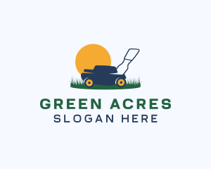 Lawncare Grass Cutting logo design