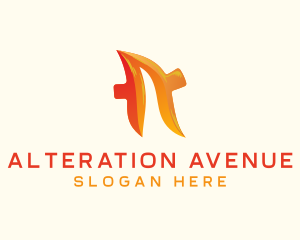 Generic Flame Letter A logo design