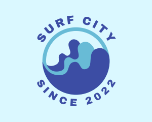 Sea Water Wave logo design