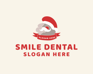 Smiling Santa Banner Logo