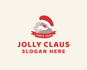 Santa - Smiling Santa Banner logo design