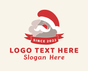 Theme Park - Smiling Santa Banner logo design
