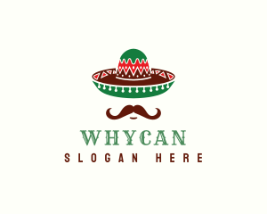 Mexico - Mustache Mexican Hat logo design