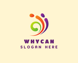 Tutorial - Colorful Swirl Paint logo design
