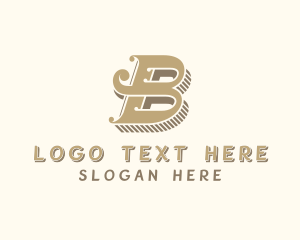 Boutique - Vintage Feminine Boutique Letter B logo design