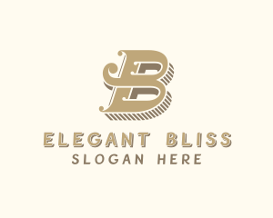 Jeweller - Vintage Feminine Boutique Letter B logo design