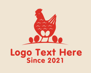 Gallic Rooster - Poultry Chicken Egg logo design