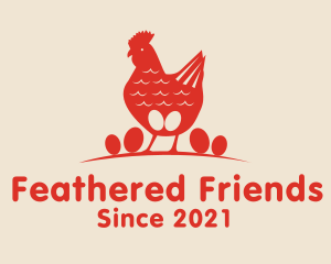 Poultry Chicken Egg  logo design