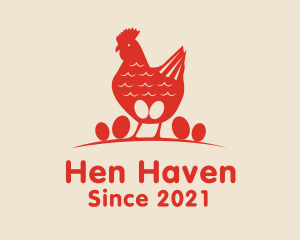 Poultry Chicken Egg  logo design