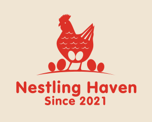 Poultry Chicken Egg  logo design