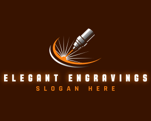 Laser Engraving Mechanic logo design