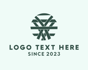 Sewing - Fabric Weave Textile logo design