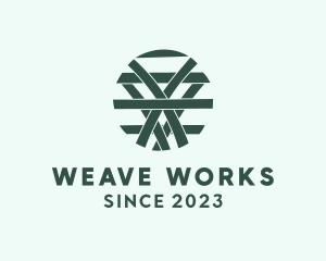 Fabric Weave Textile  logo design