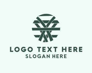 Fabric Weave Textile  Logo