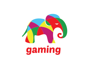 Art Gallery - Bright Colorful Elephant logo design