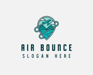 Plane Mountain Travel logo design