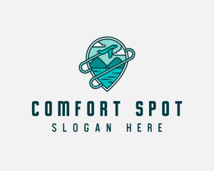 Plane Mountain Travel logo design