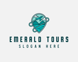 Plane Mountain Travel logo design