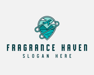 Plane Mountain Travel logo design