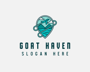 Plane Mountain Travel logo design