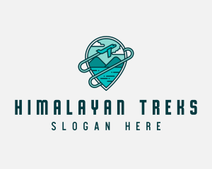 Plane Mountain Travel logo design