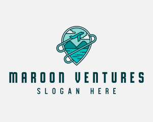 Plane Mountain Travel logo design