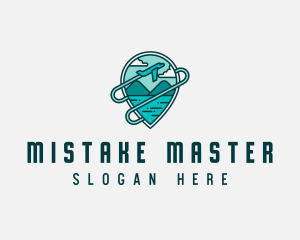 Plane Mountain Travel logo design