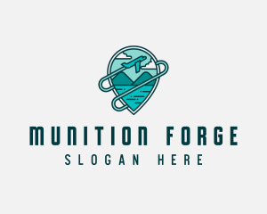 Plane Mountain Travel logo design