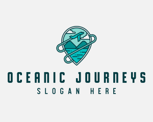 Plane Mountain Travel logo design