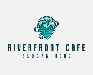 Plane Mountain Travel logo design