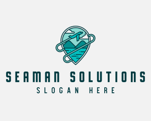 Plane Mountain Travel logo design