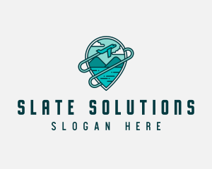 Plane Mountain Travel logo design