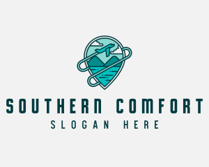 Plane Mountain Travel logo design