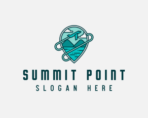 Plane Mountain Travel logo design