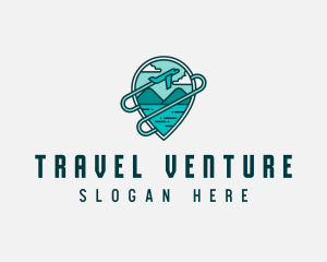 Plane Mountain Travel logo design