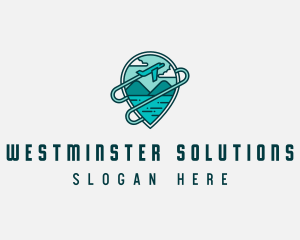 Plane Mountain Travel logo design