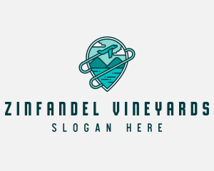 Plane Mountain Travel logo design