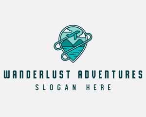 Travel - Plane Mountain Travel logo design