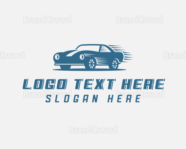 Fast Car Automobile Logo