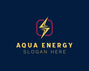 Energy Lightning Power logo design