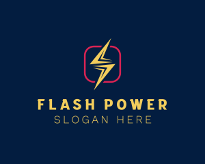 Energy Lightning Power logo design