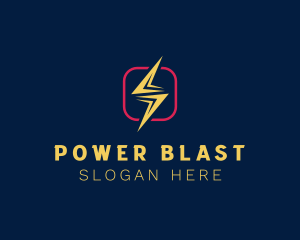 Energy Lightning Power logo design