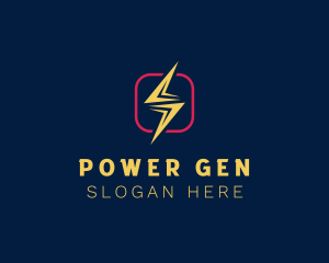 Generator - Energy Lightning Power logo design
