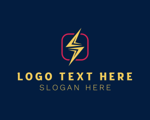 Energy - Energy Lightning Power logo design