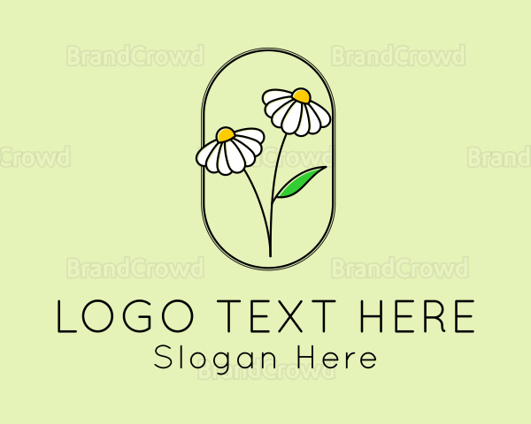 Daisy Garden Flower Logo