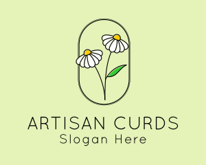 Daisy Garden Flower logo design