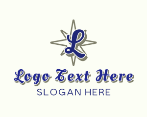 Lettering - Retro Star Script logo design