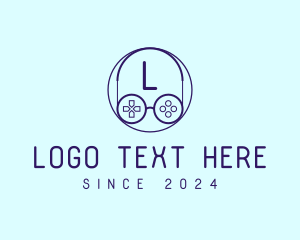 Pubg - Game Controller Eyeglasses logo design