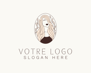 Vlogger - Beautiful Woman Salon logo design